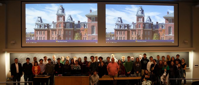 Bell Burnell public lecture group panorama photo