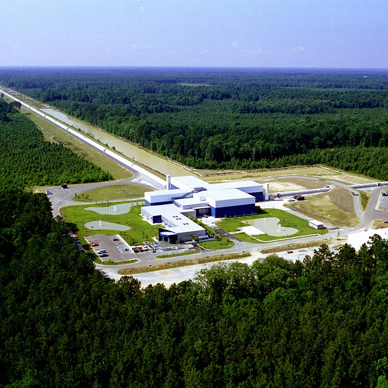 Aerial photo of one of the Advanced LIGO complexes
